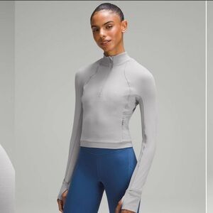 LULULEMON - It’s Rulu Half Zip - size 8 - rhino grey